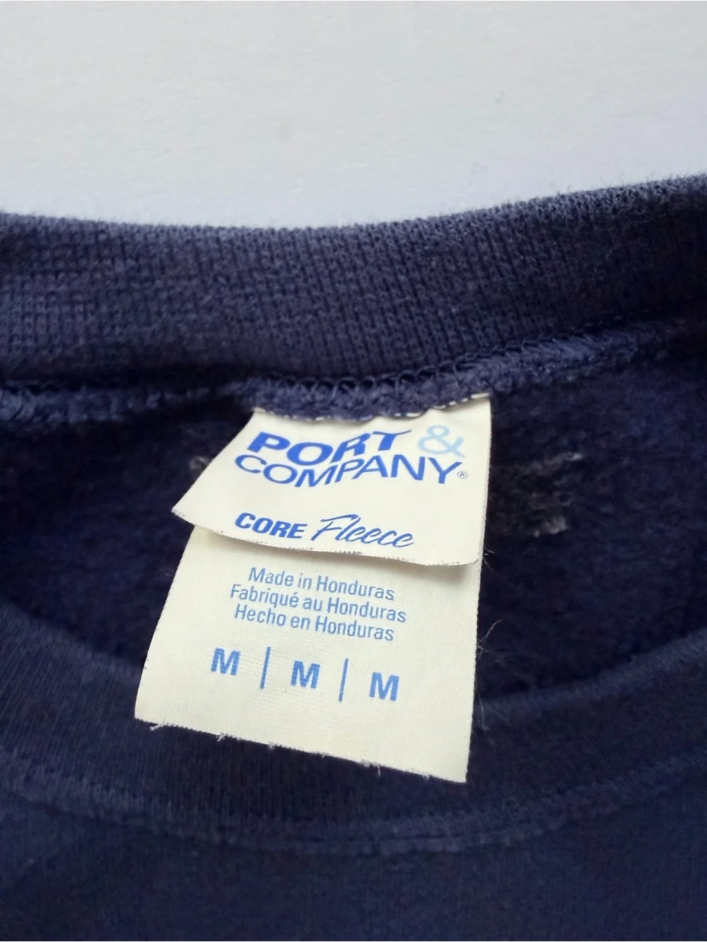Port and Company Navy 'Hairy Otter' Graphic Crewneck